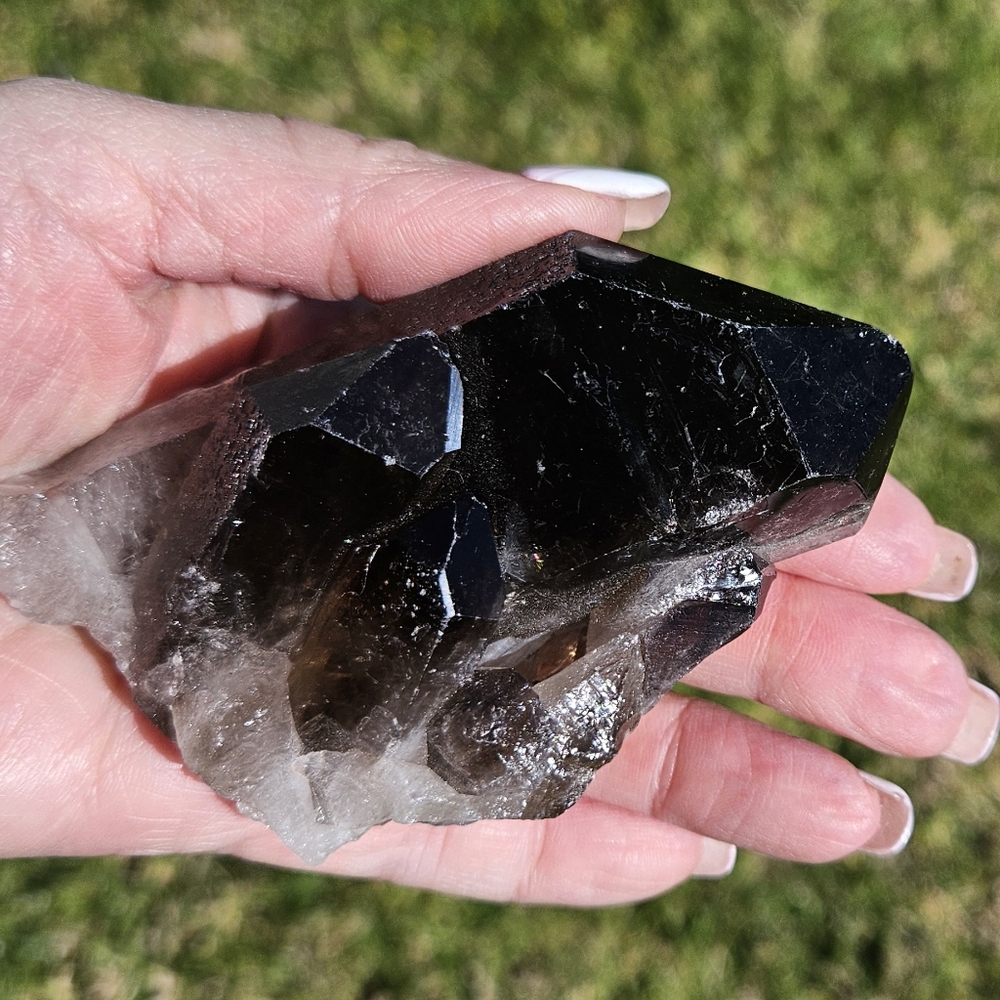 Smokey Quartz Cluster Pointer